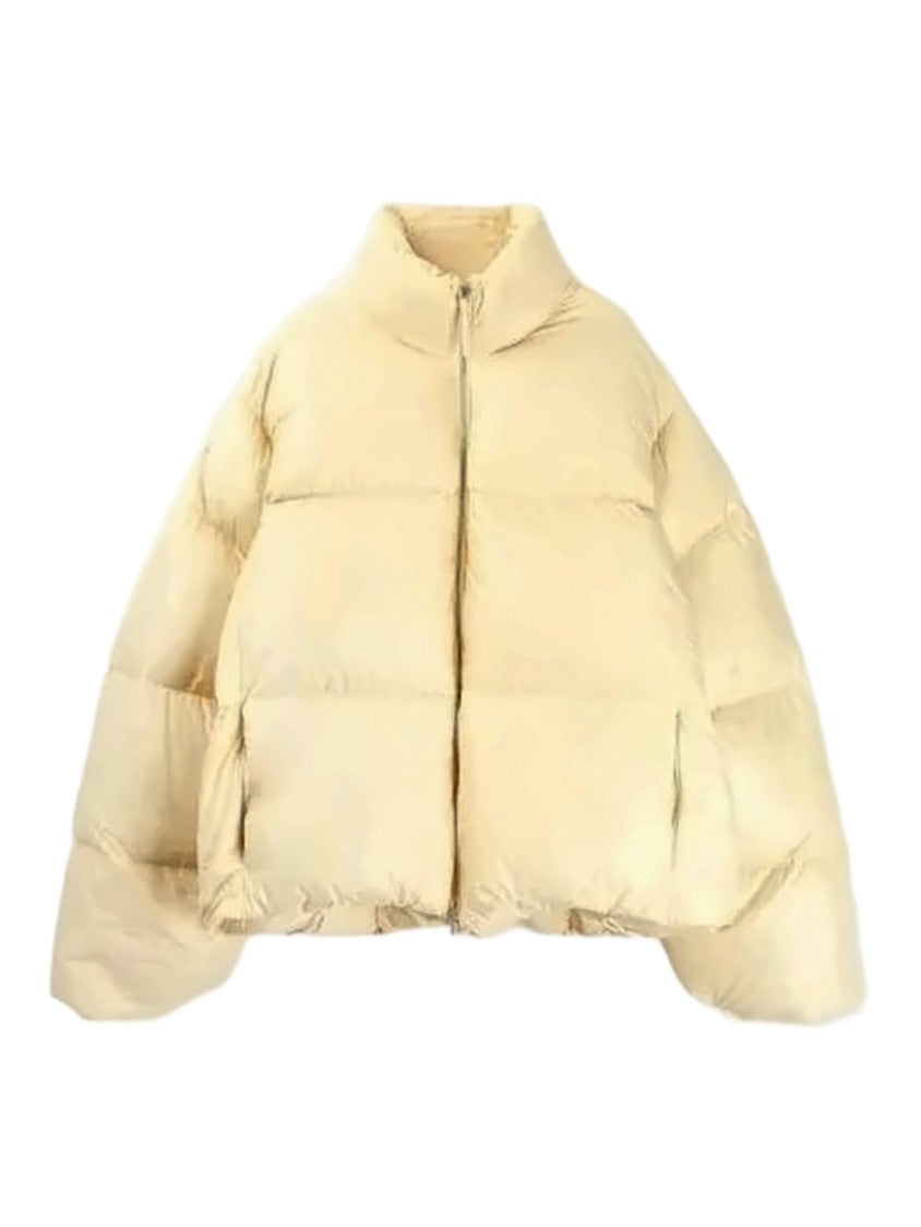 Jil Sander Boxy Cropped Padded Jacket With High Collar
