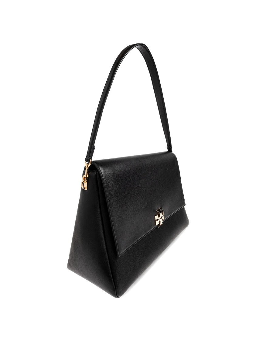 Tory Burch Black Charlie Large Leather Shoulder Bag
