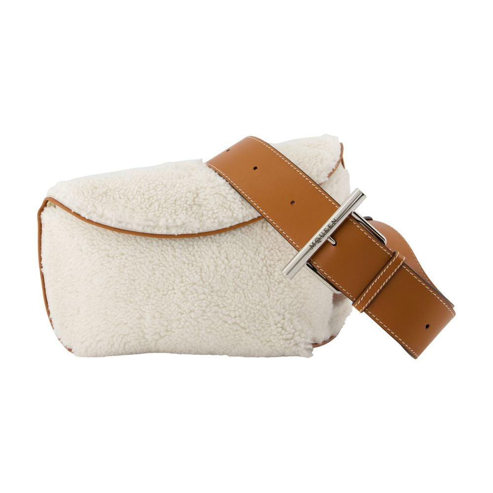 Alexander Mcqueen T-Bar Sling Crossbody Bag In Smooth Calfskin Leather