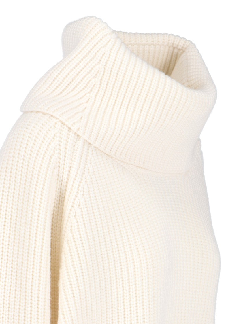 Sa Su Phi High-Neck Ribbed Knit Sweater
