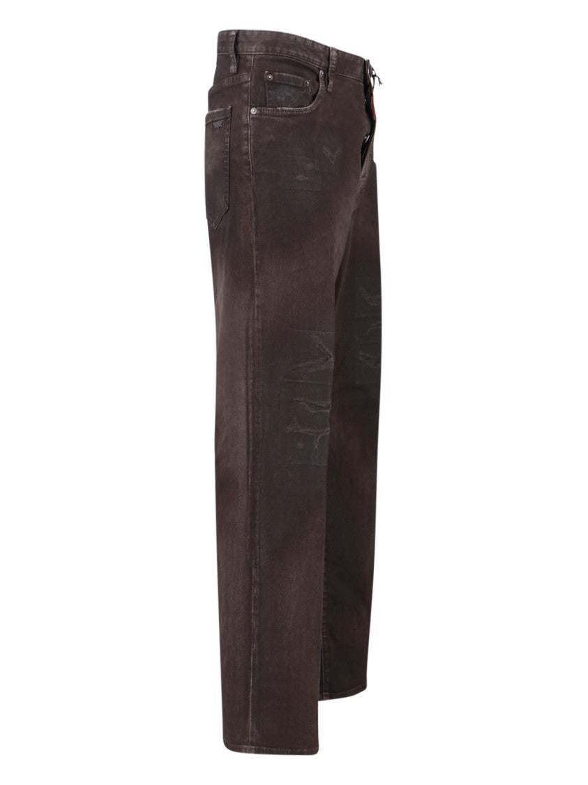 Dsquared2 "Bull Leatherette" Jeans – Brown