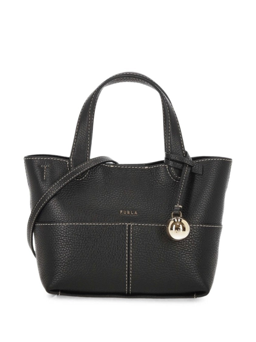 Furla Structured Pebbled Leather Multi-Carry Handbag