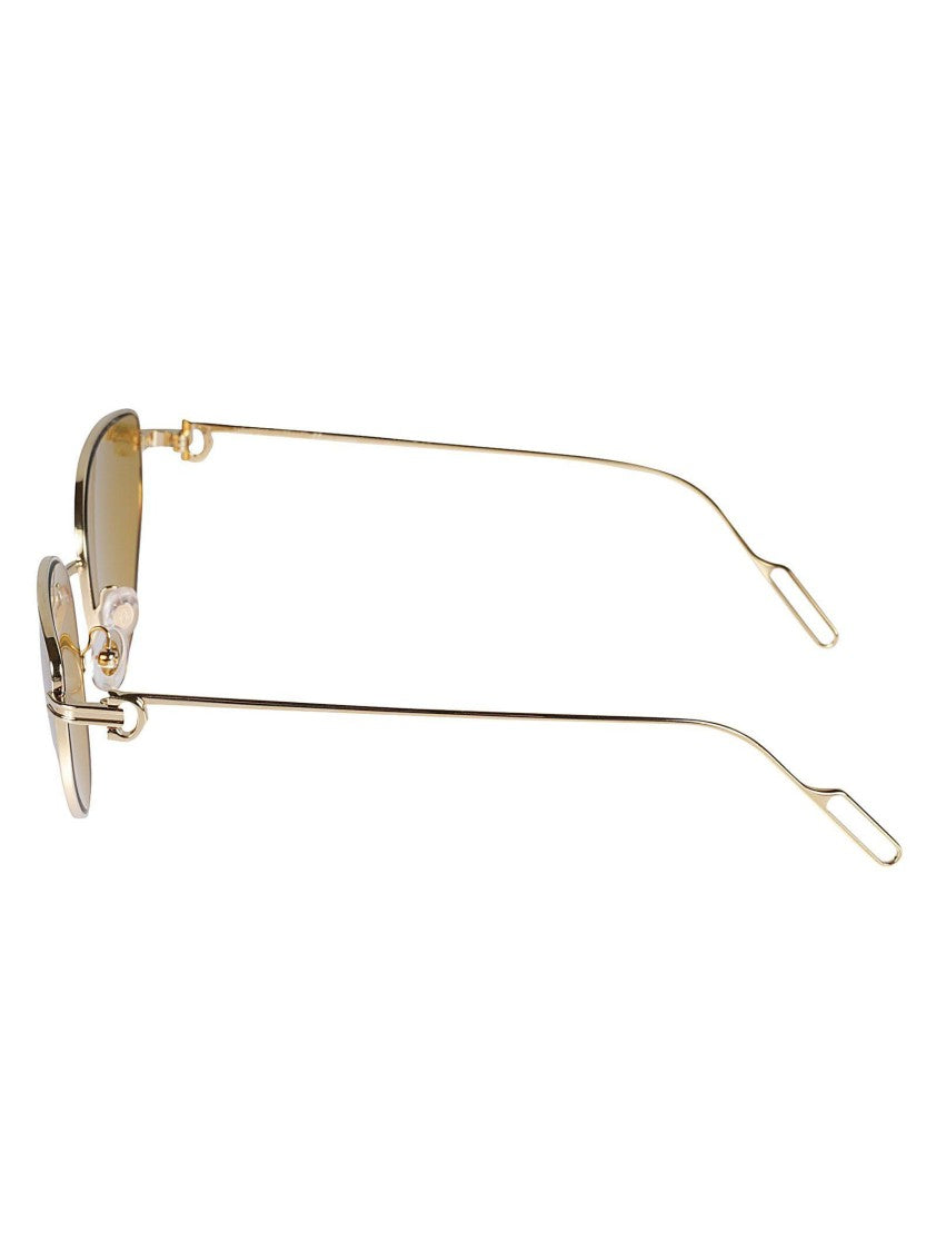 Cartier Ct0155s Narrow Cat-Eye Sunglasses