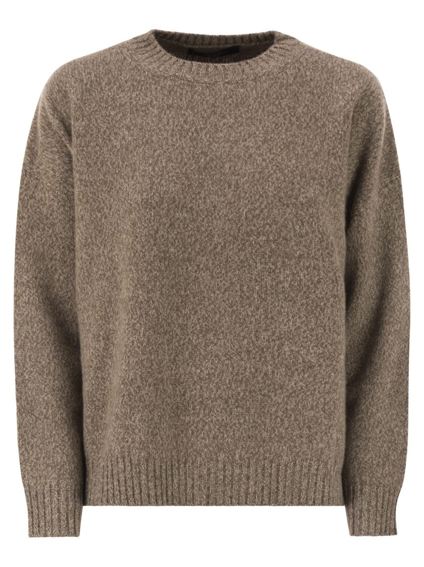 Max Mara Sibari - Crew Neck Jumper In Wool Yarn