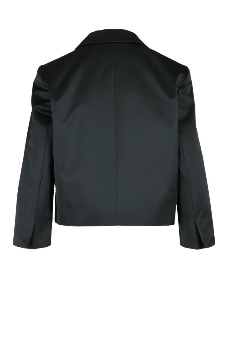 Max Mara Black Polyester-Blend Jewel Blazer