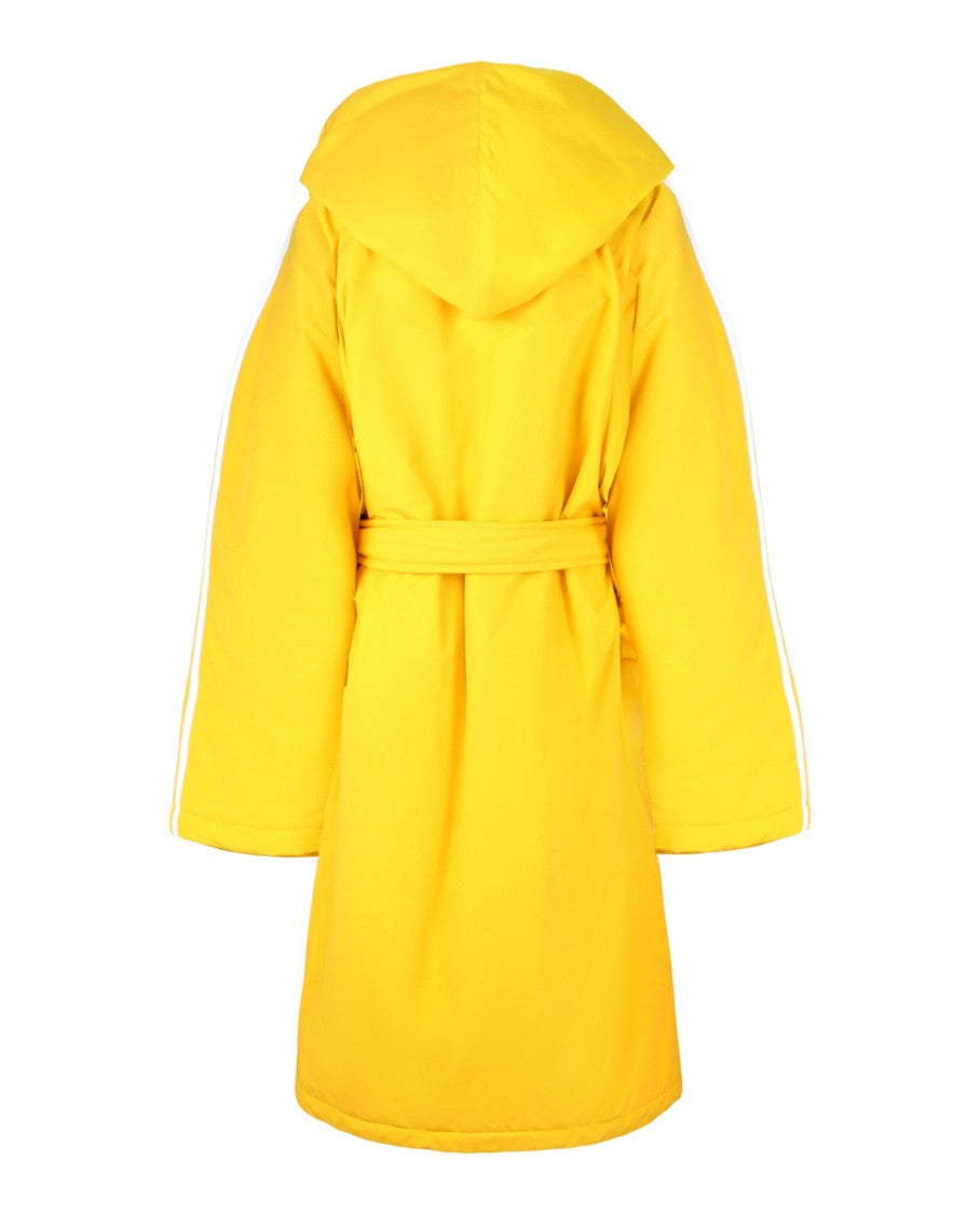Balenciaga Hooded Puffer Bathrobe With Self-Tie Closure And Zip Pockets