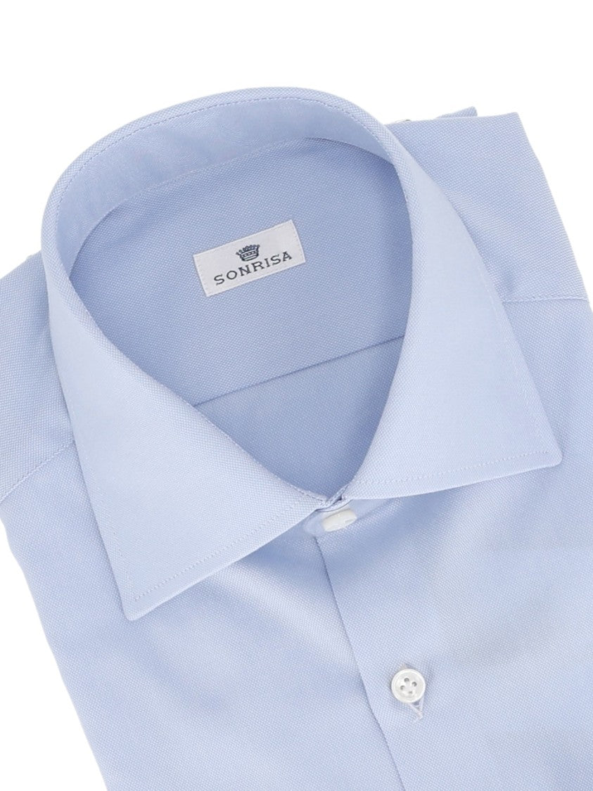 Sonrisa Classic Light Blue Cotton Dress Shirt