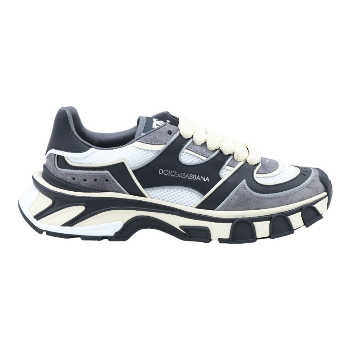 Dolce & Gabbana Layered Design Sculpted Sole Chunky Sneakers