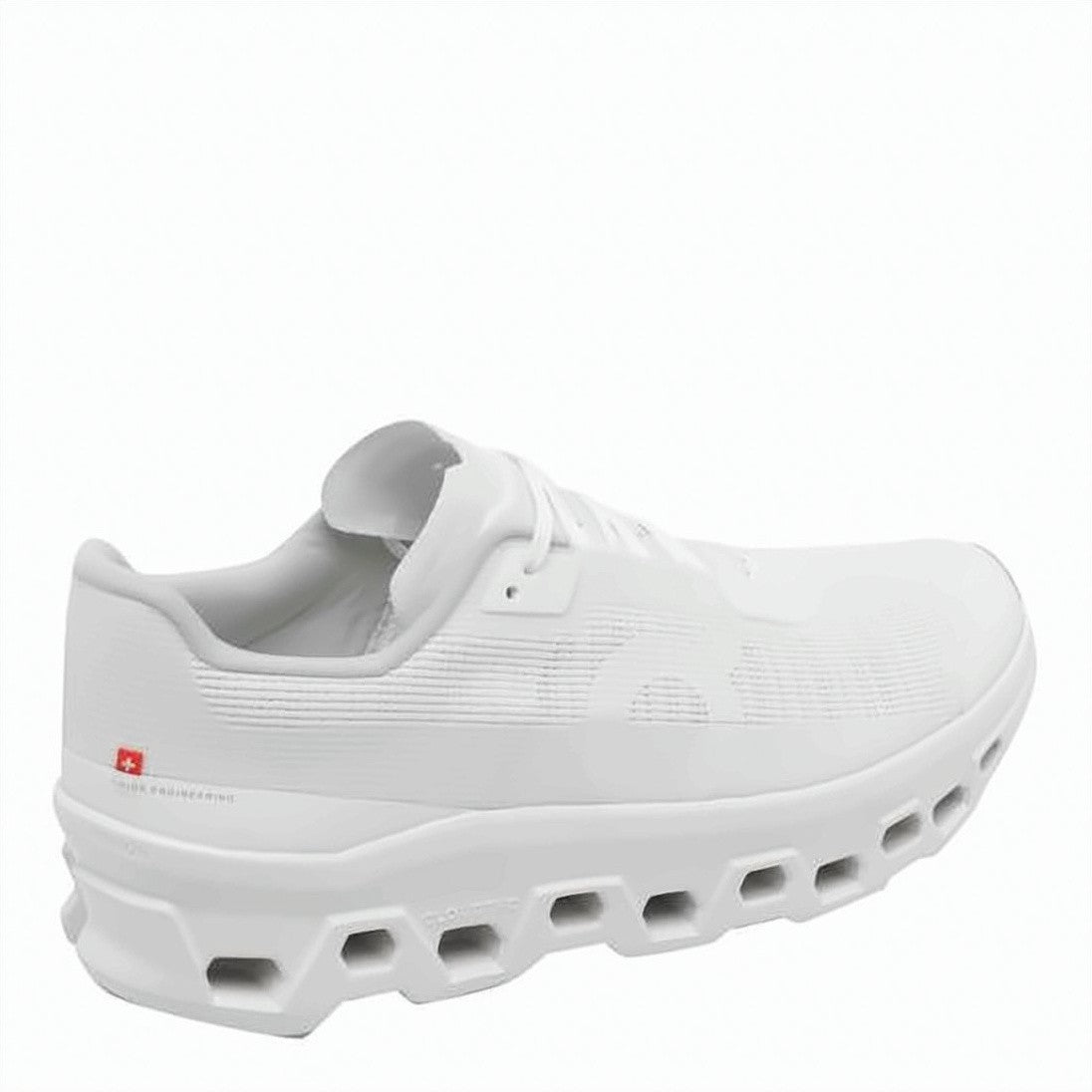On Running Innovative White Sneaker With Breathable Textile Upper