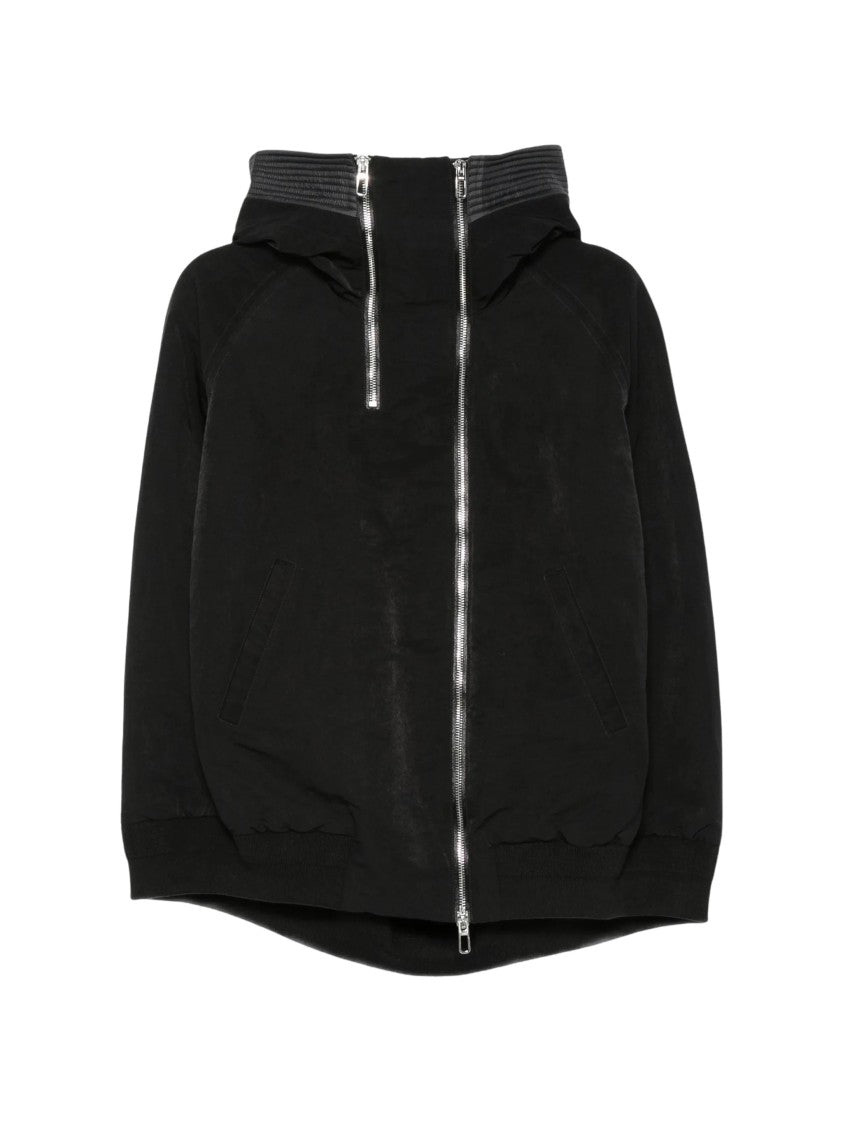 Duno Short Black Padded Cape-Style Jacket
