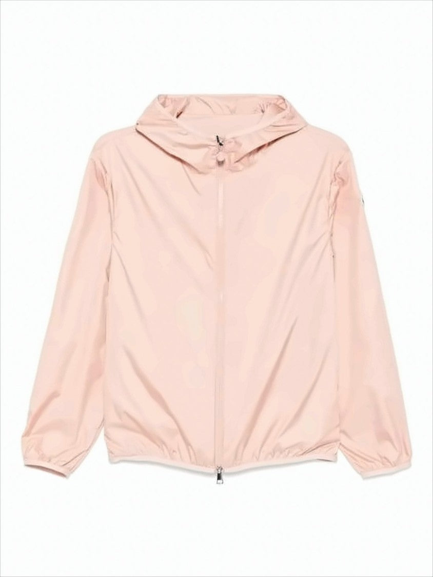 Moncler Lightweight Pastel Pink Front-Zippered Moncler Jacket