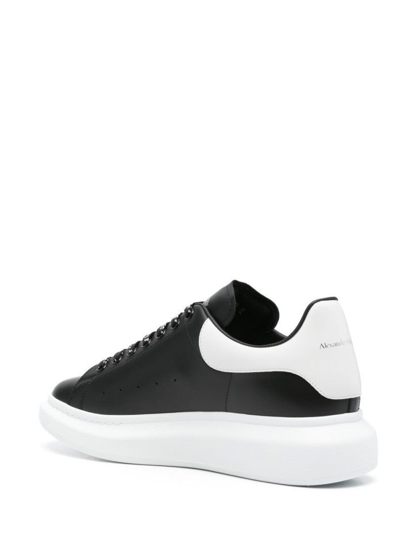 Alexander Mcqueen Oversized Black Leather Sneakers
