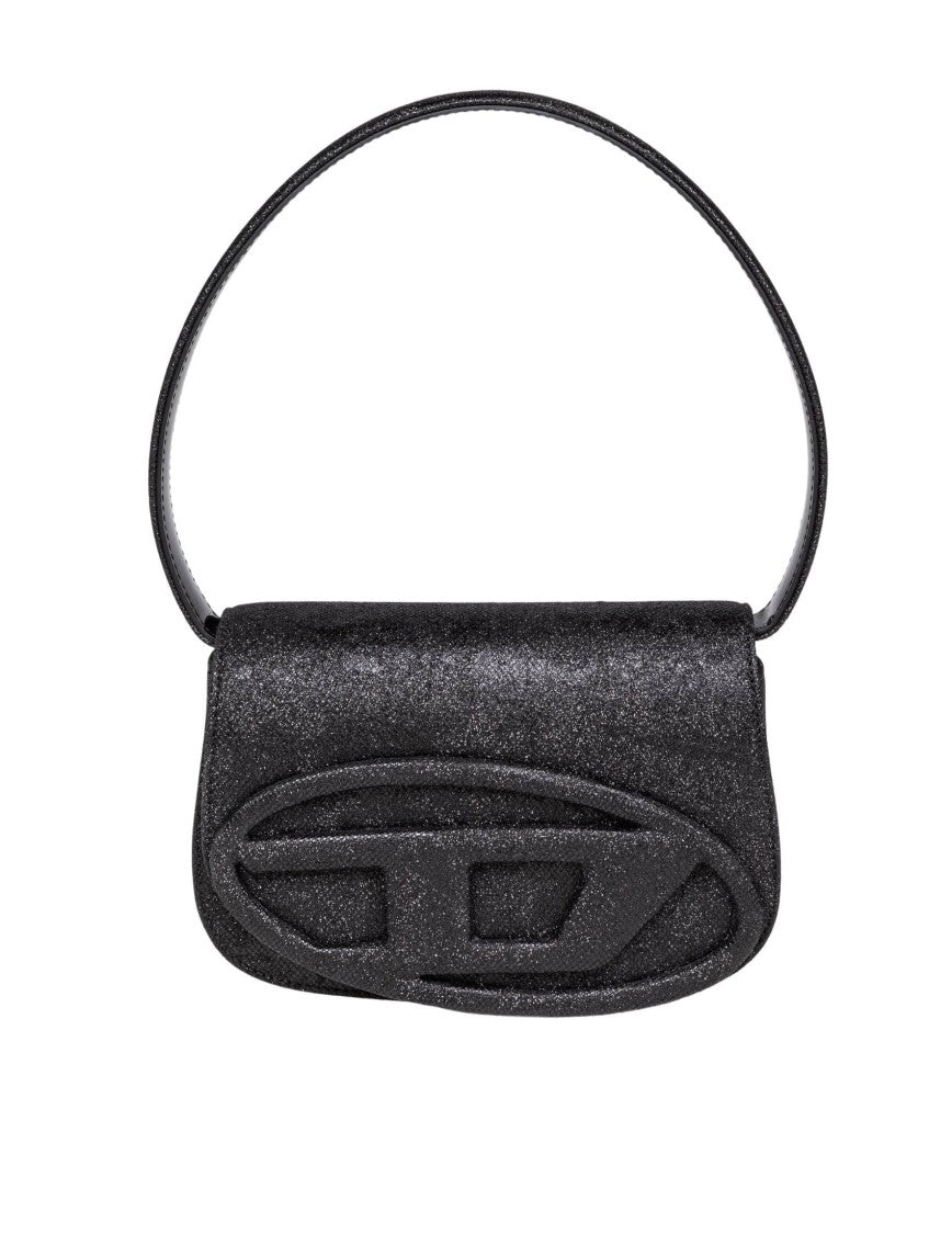 Diesel Shiny Fabric Black 1Dr Shoulder Bag