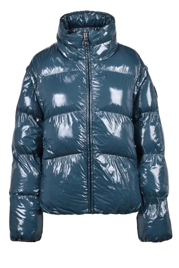 Patrizia Pepe Shiny Down Jacket - Green