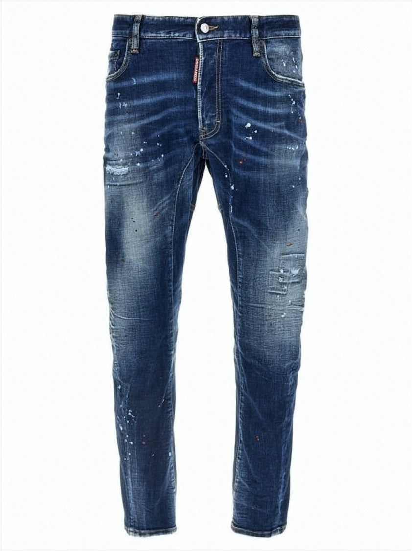Dsquared2 Distressed Slim Fit Denim Pants