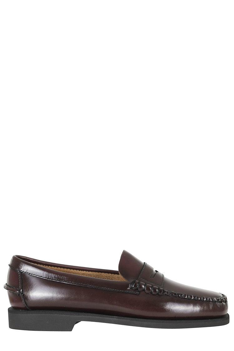 Sebago Burgundy Dan Po Lt Full-Grain Leather Moccasin Loafers