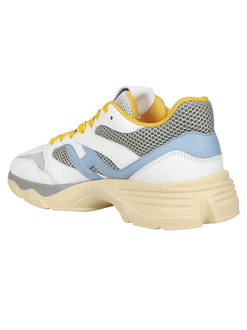 Hogan H665 Dynamic Leather And Mesh Sneakers