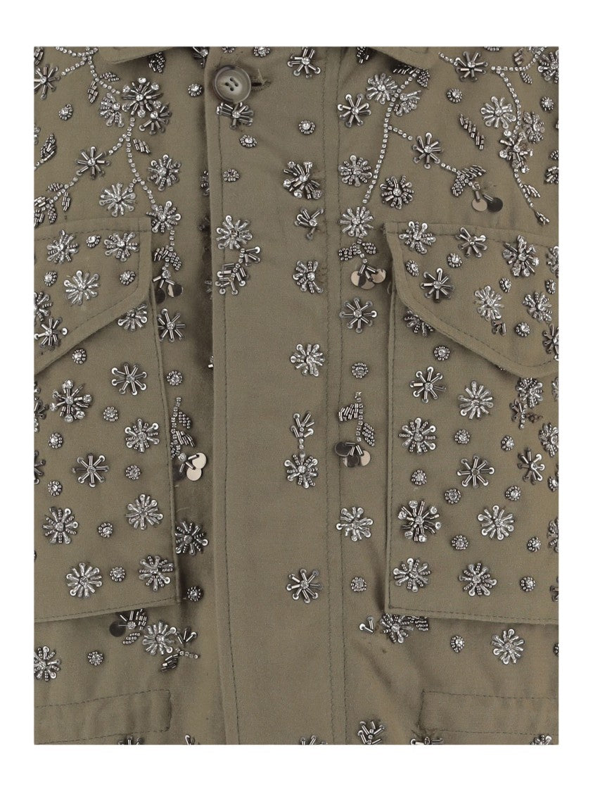 Novelle Embroidered Cotton Jacket With Appliqués