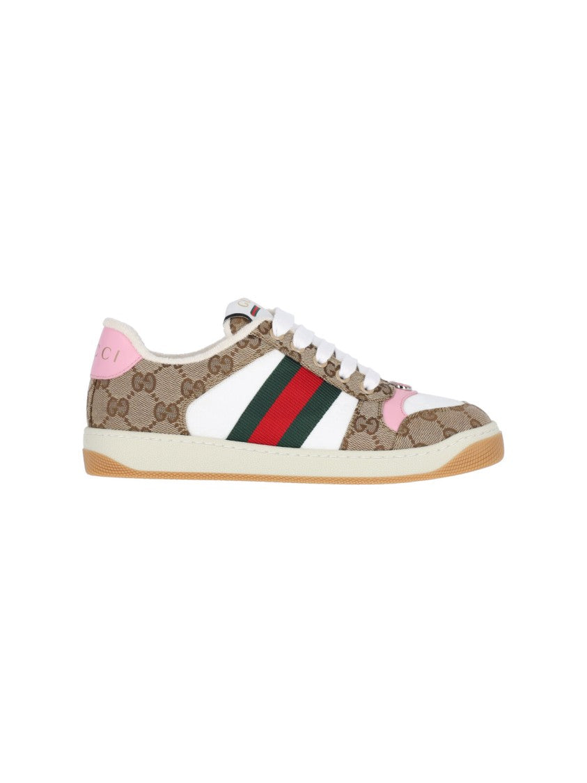 Gucci "Screener" Sneakers – Beige