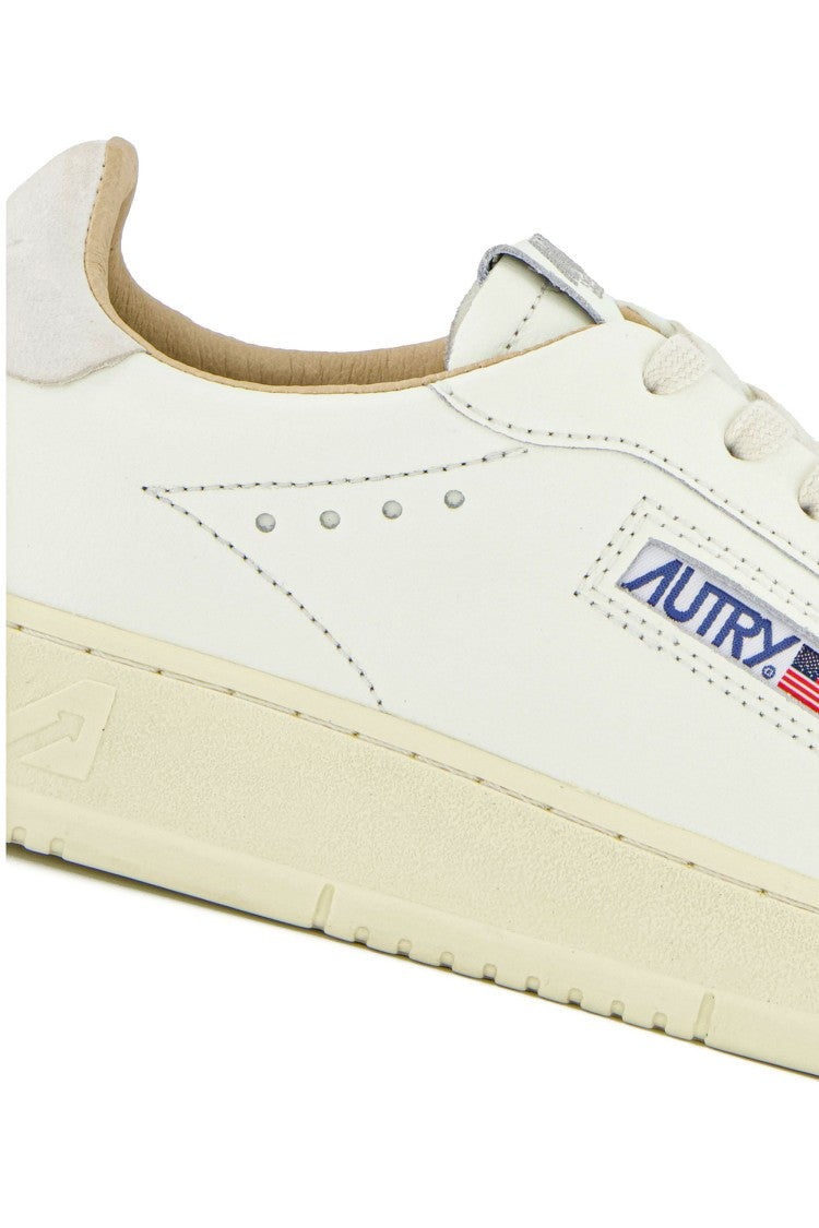 Autry Dallas Canvas Low-Top Sneakers - White