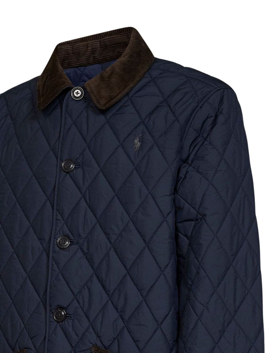 Polo Ralph Lauren Quilted Corduroy-Collar Coat
