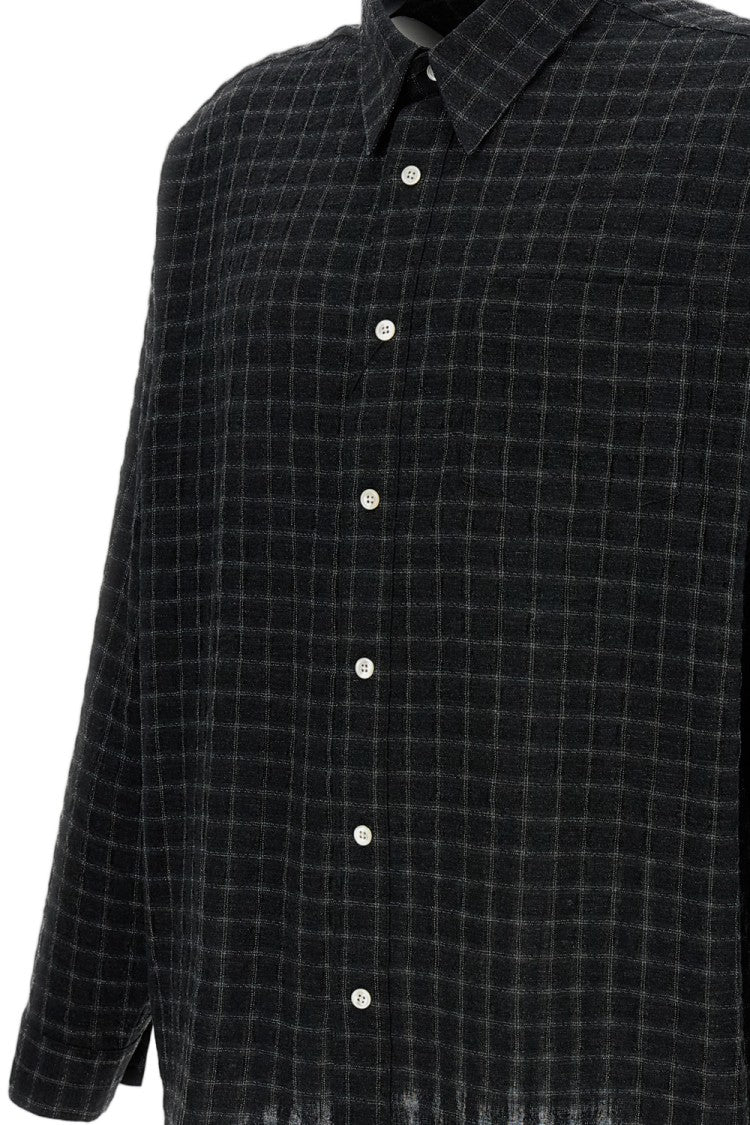 Sunflower Black Stable Seersucker Check Shirt