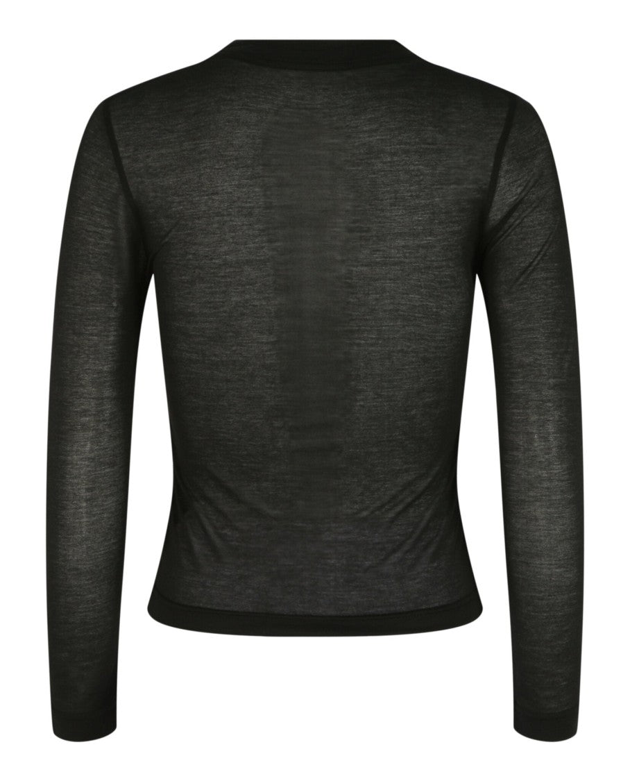 Balenciaga Sheer Fitted Top