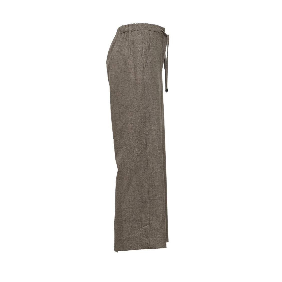 Max Mara Floria Elasticized Waist Wool Flannel Jogging Pants