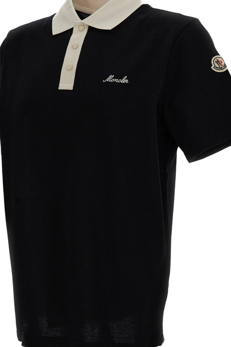 Moncler Cotton Piqué Polo Shirt