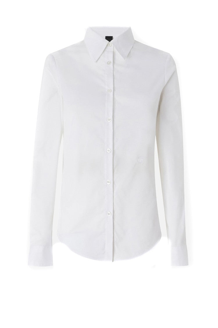 Pinko Classic White Button-Down Tailored Shirt