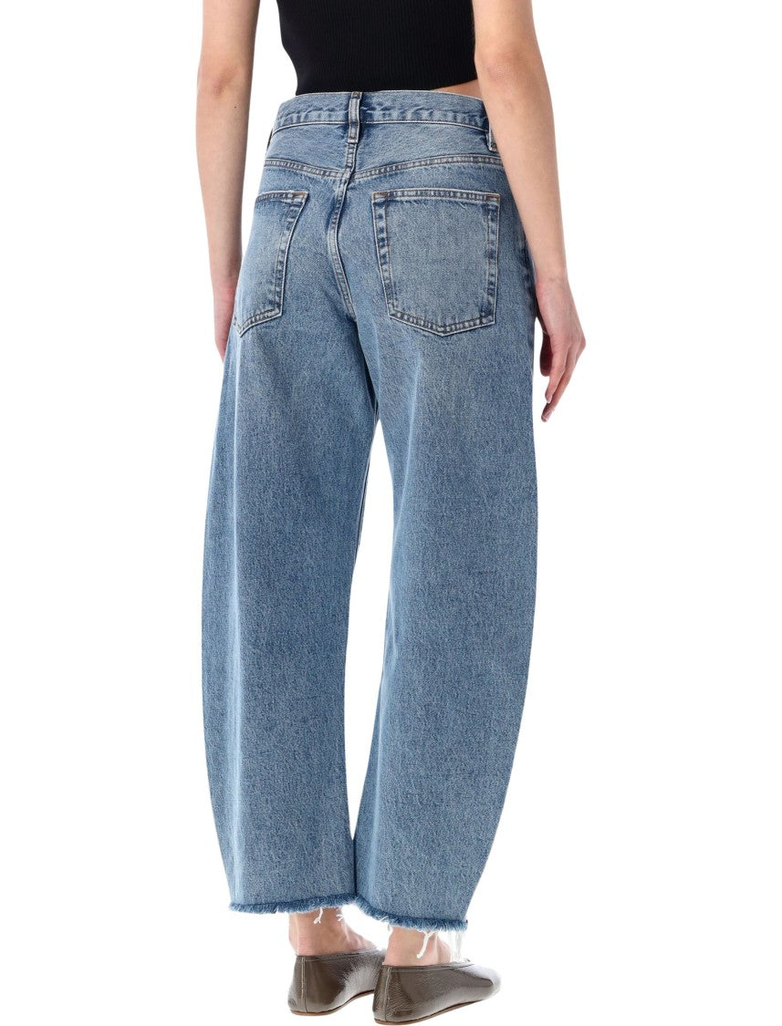 Frame The Bubble Crop High-Rise Jeans