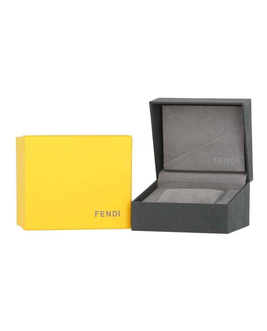 Fendi Crystal-Encrusted Round Dial Fendi Watch