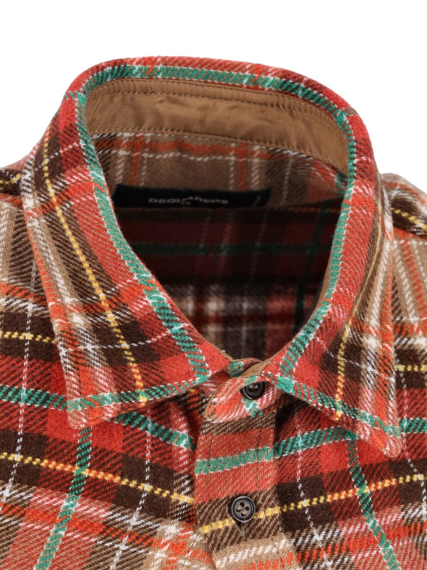 Dsquared2 D2 Cottage Military Classic Collar Flap Pockets Shirt