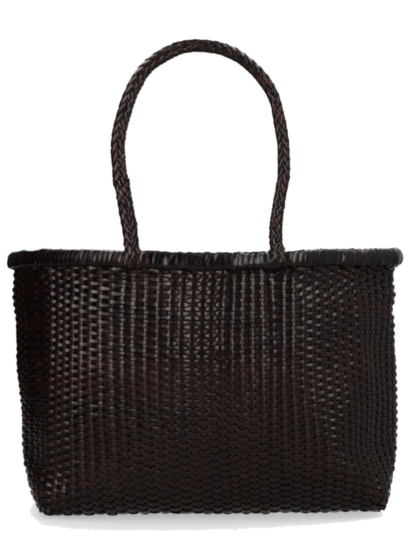 Dragon Diffusion Neutrals B Weave Large Leather Tote Bag