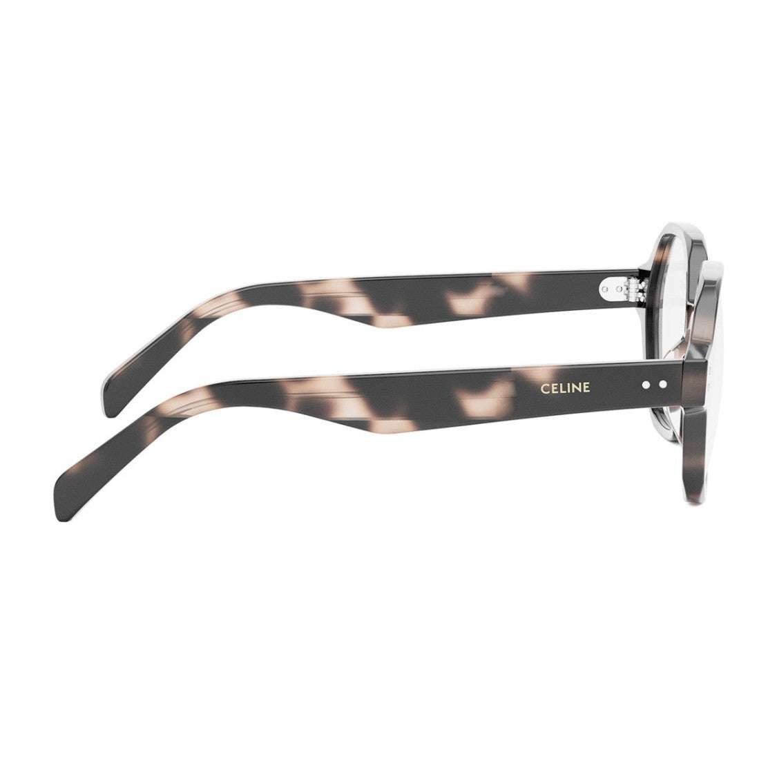 Celine Havana Thin Acetate Geometric Sunglasses