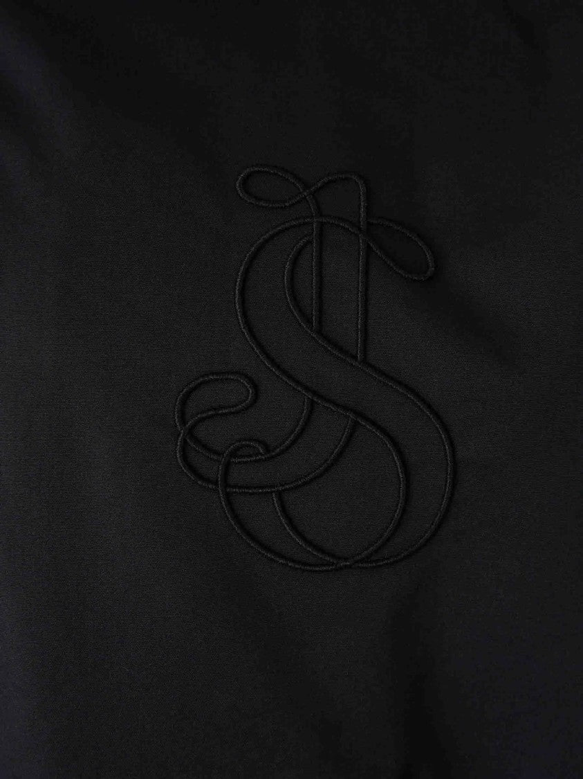 Jil Sander Black Sleek Minimalist Bomber Jacket
