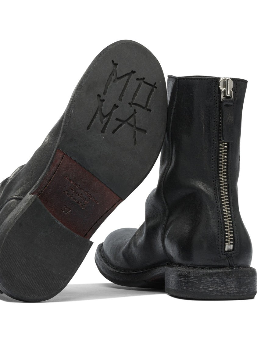 Moma "Minsk" Zippered Ankle Boots