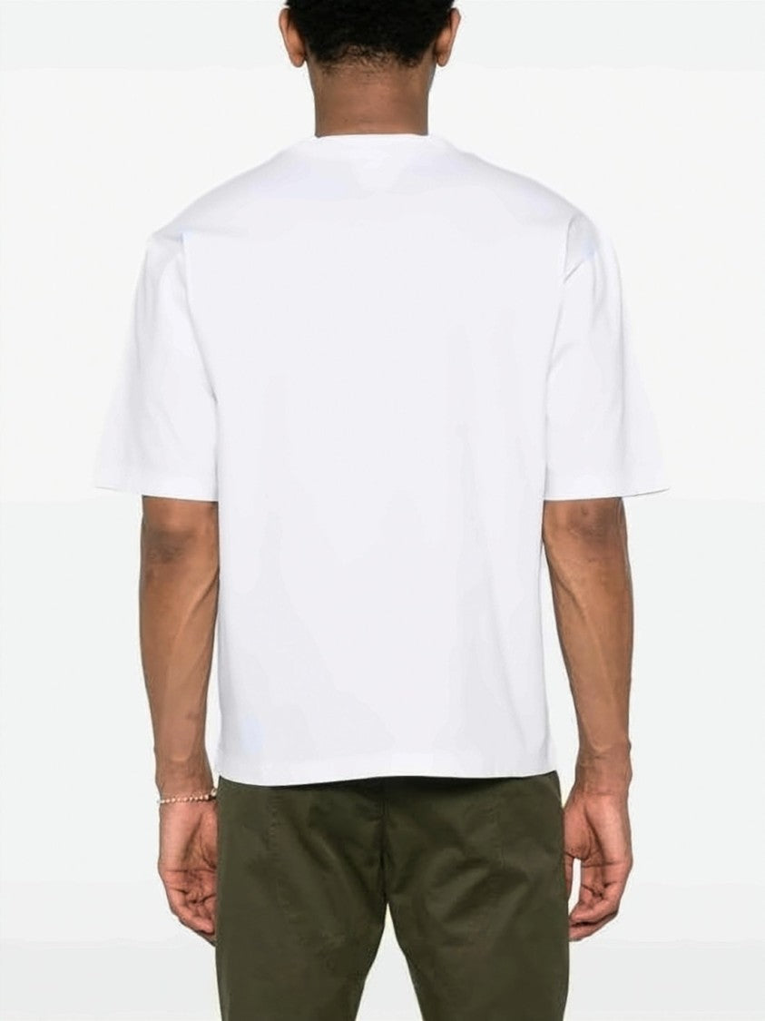 Dsquared2 Classic Crew Neck White Short-Sleeve T-Shirt With Bold Logo Print