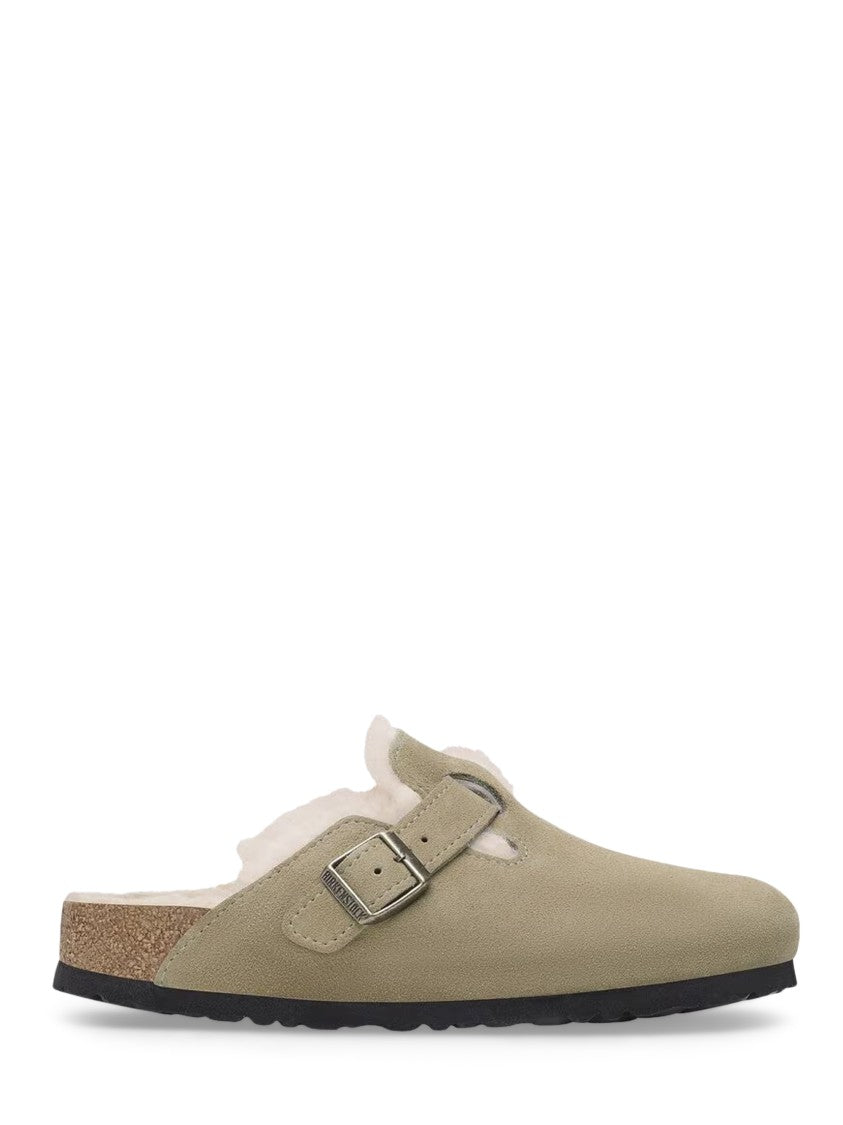 Birkenstock Adjustable Suede Slip-On Sandals