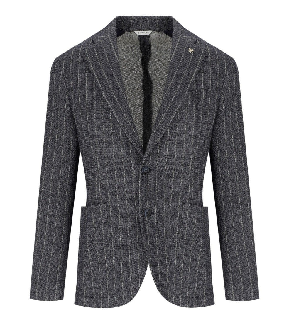 Manuel Ritz Blue Pinstripe Jacket