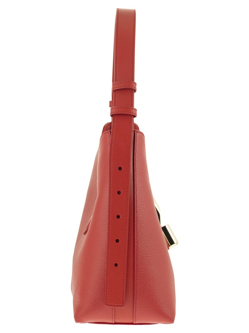 Furla Hobo Shoulder Bag In Smooth Calfskin