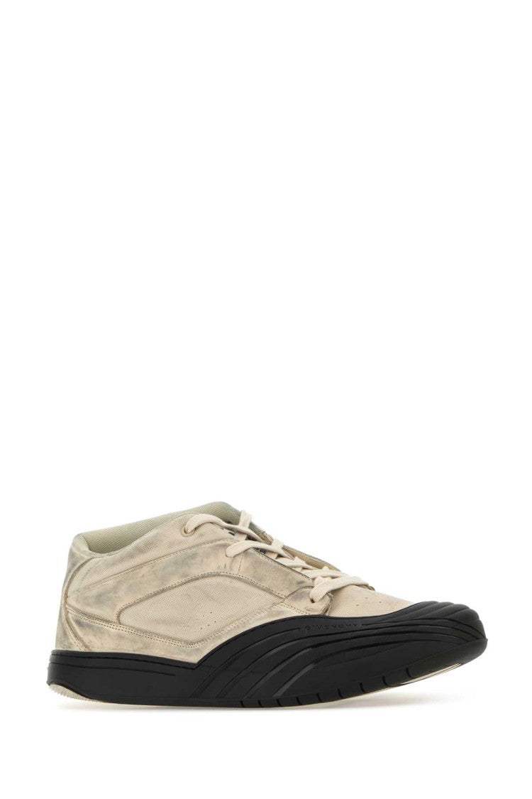 Givenchy Sand Fabric And Leather Skater Sneakers