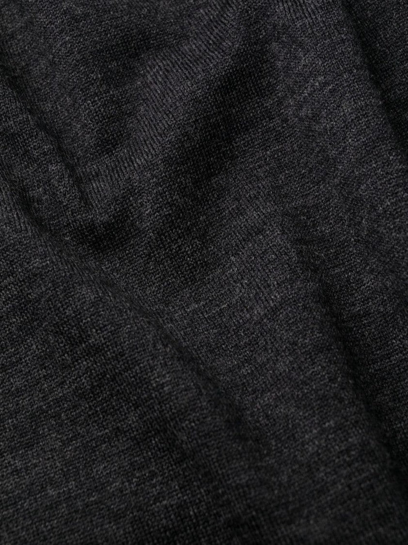 P.A.R.O.S.H. Grey Midi Dress With High Neckline