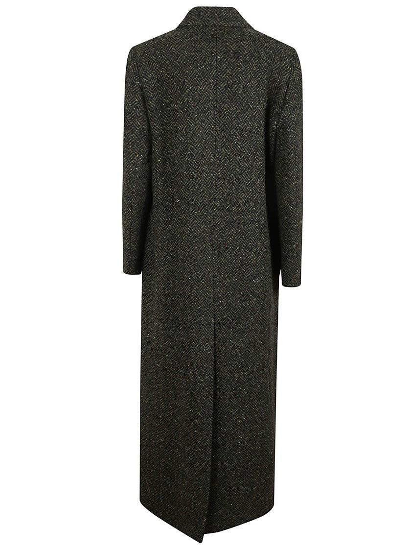 Massimo Alba Double-Breasted Wool Coat With Iconic Lining