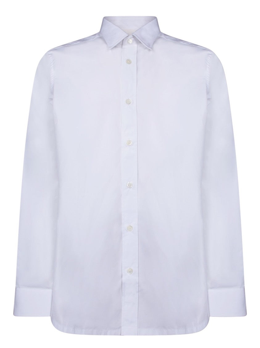 Givenchy White Long-Sleevedd Cotton Shirt