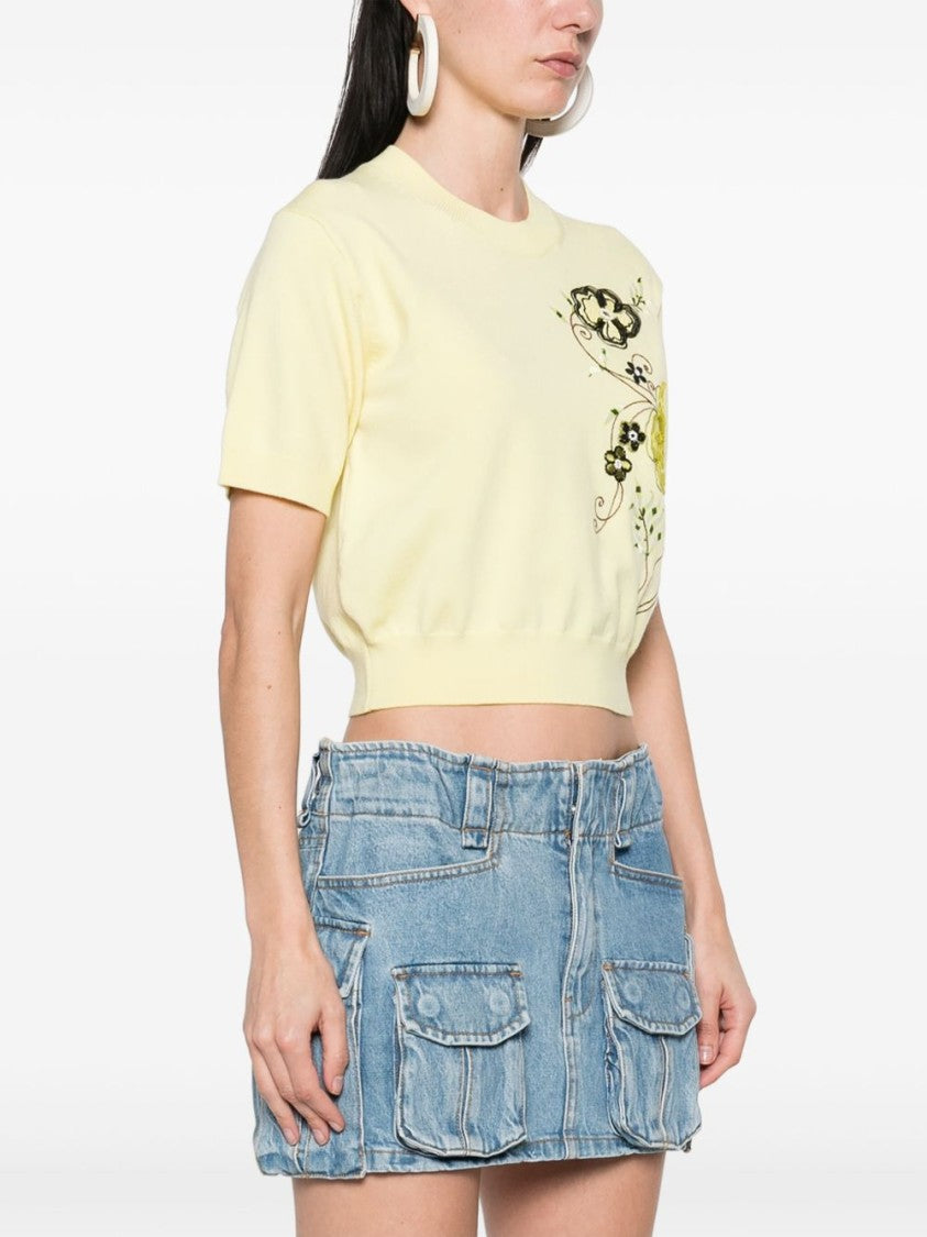 Kenzo Short-Sleeved Cropped Top