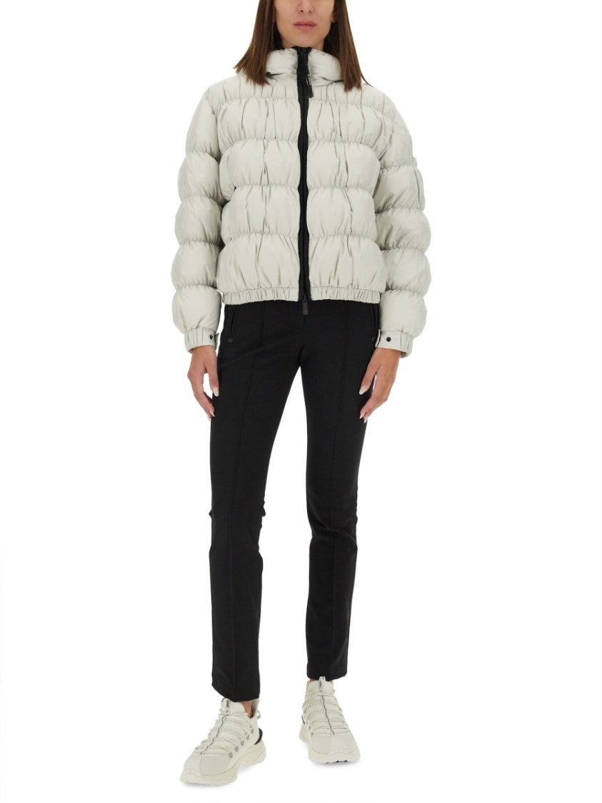 Moncler Grenoble Slim Fit Pants With Logo Detail And Zippered Pockets