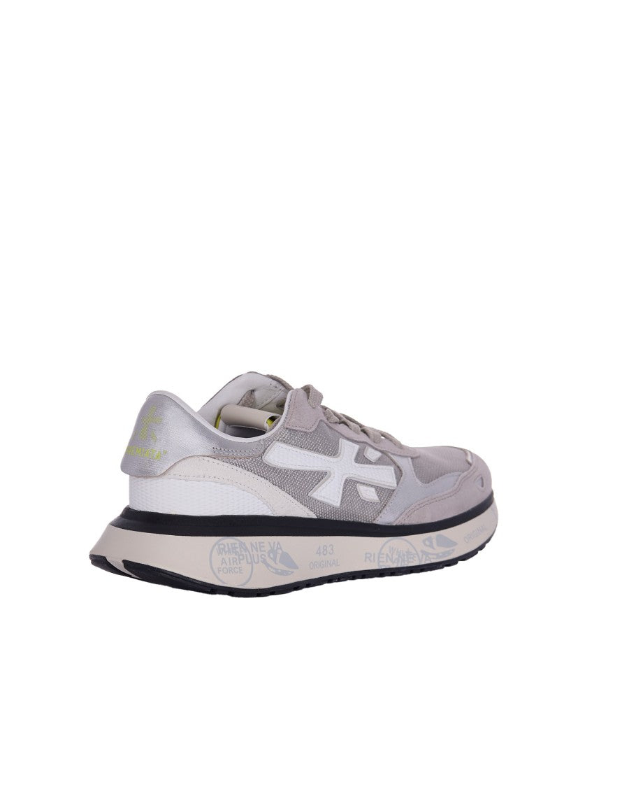 Premiata Sleek Grey Sneakers With Suede