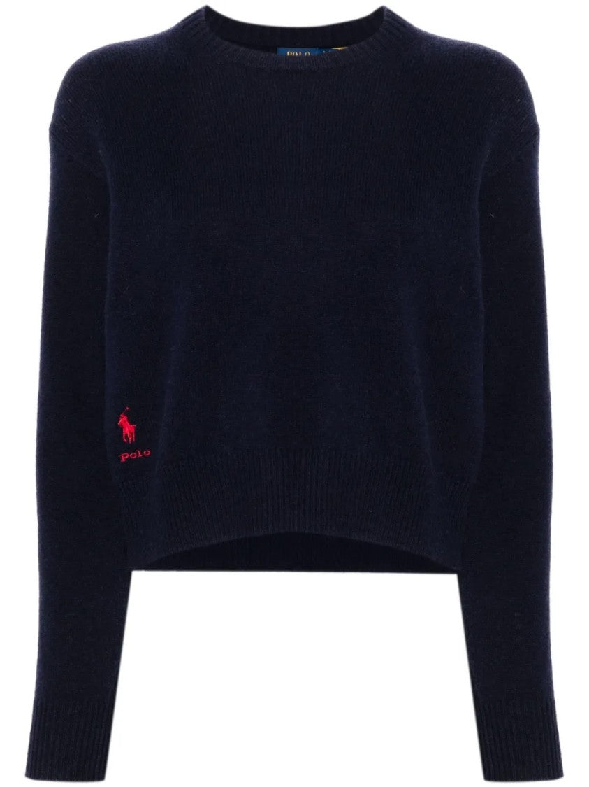 Polo Ralph Lauren Cropped Relaxed Fit Long Sleeve Pullover