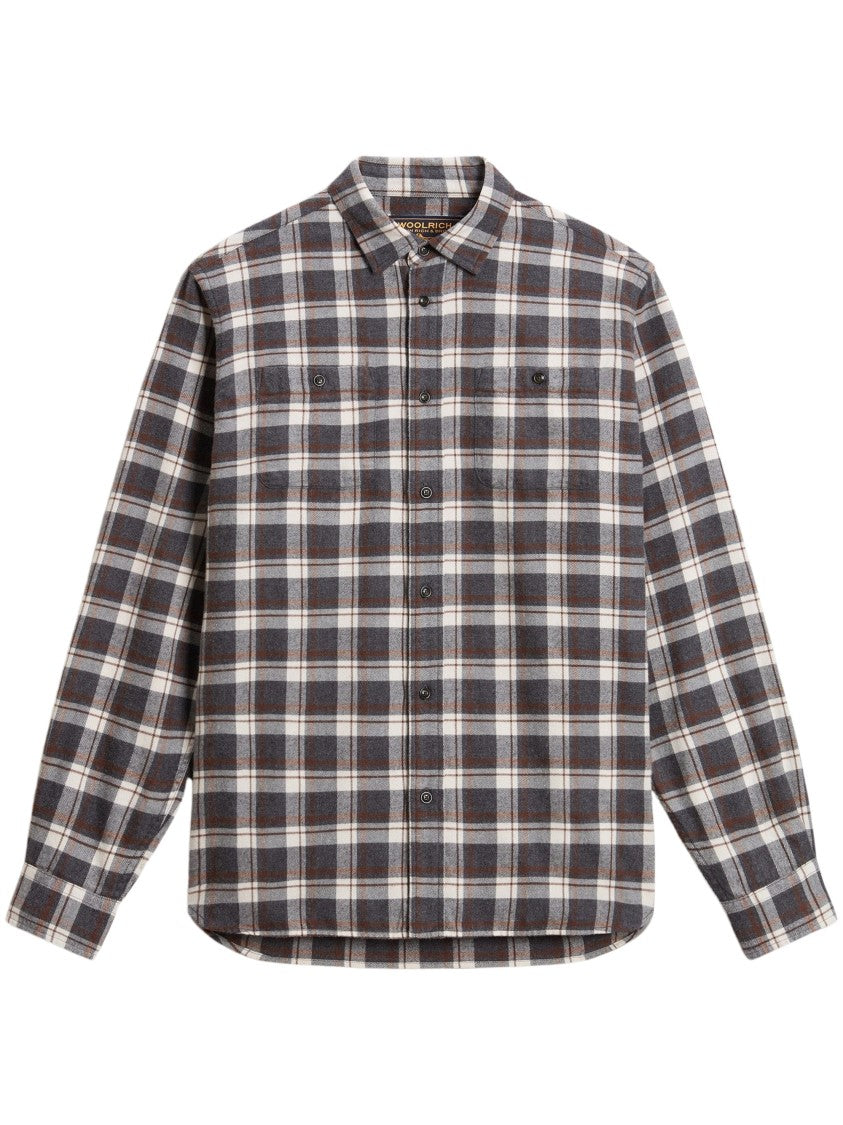 Woolrich Warren Checked Cotton Flannel Shirt